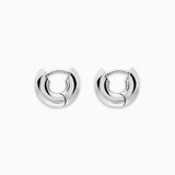 Diamond Channel Hoop in 18K