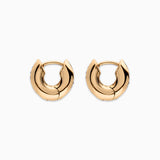 E.M. Ruby Channel Hoop in 18K