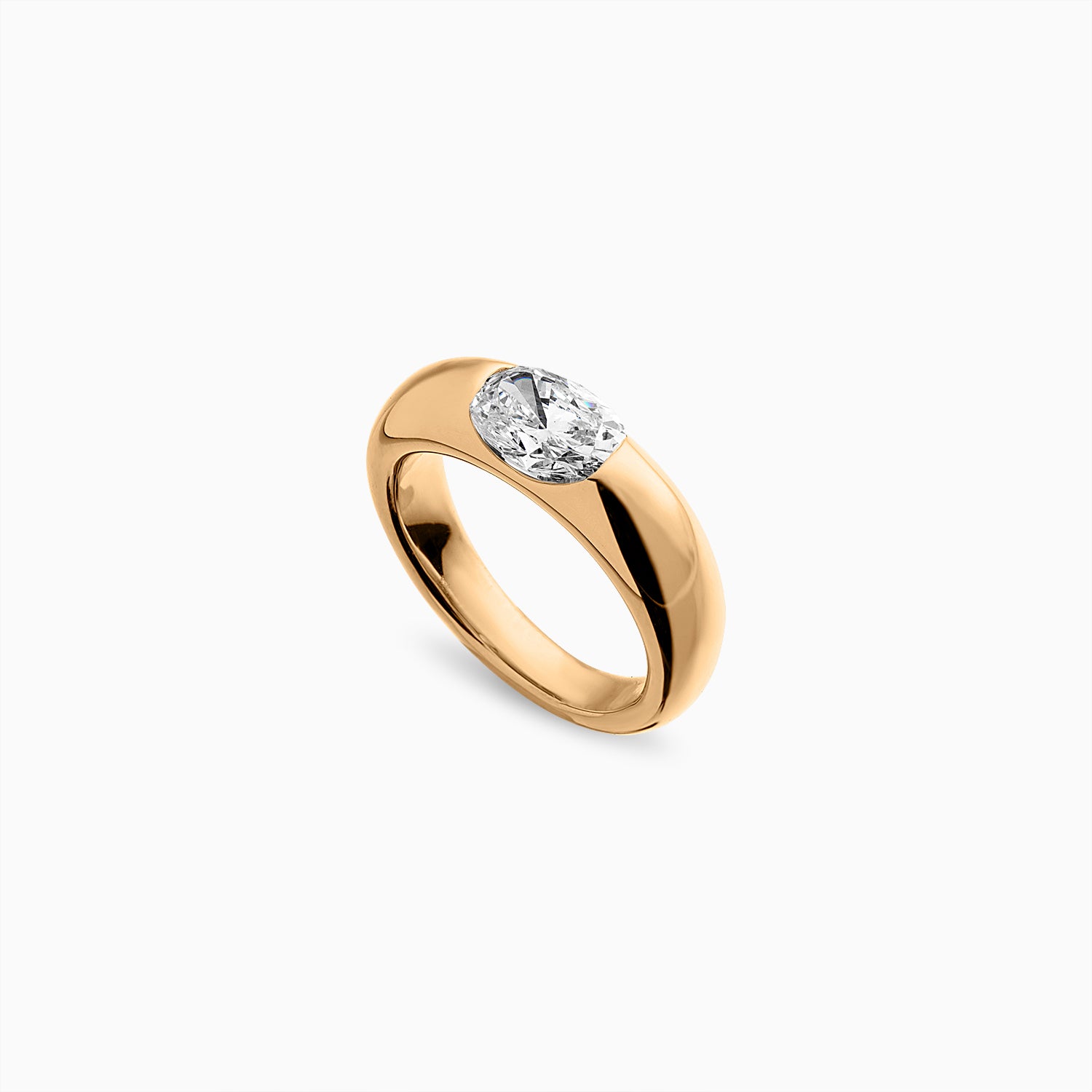 Meuchner Celestial Oval Cut Diamond Ring