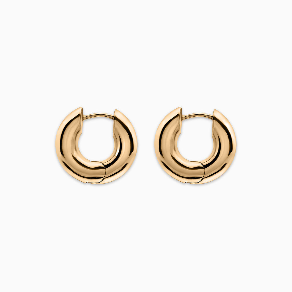 E.M. Large Hoops in 18K