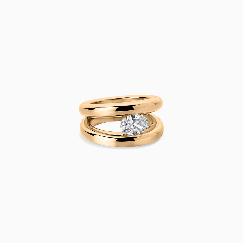 Nina Ring 2.0 with Oval Diamond