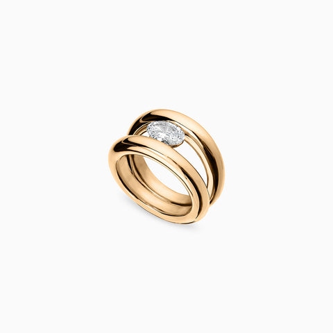 Nina Ring 2.0 with Oval Diamond