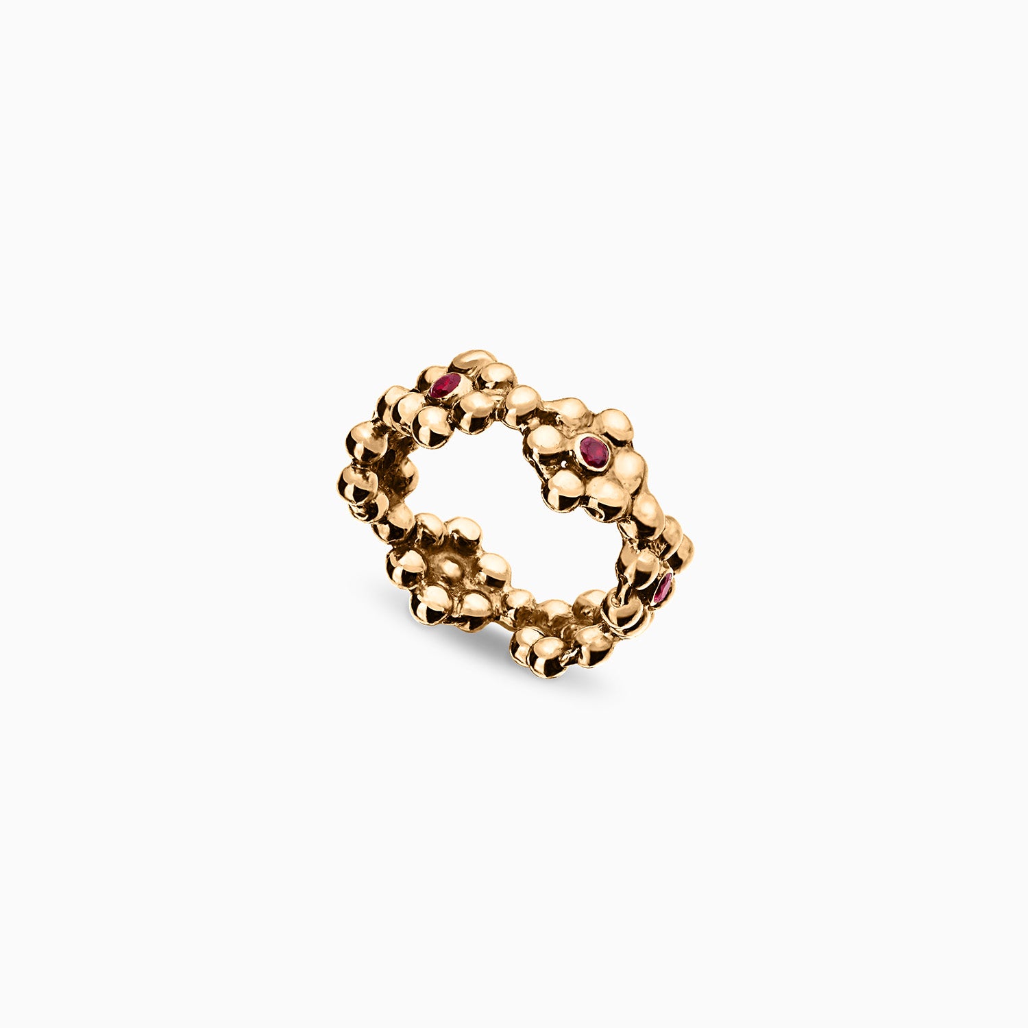 Blossom Ruby Ring in 18K