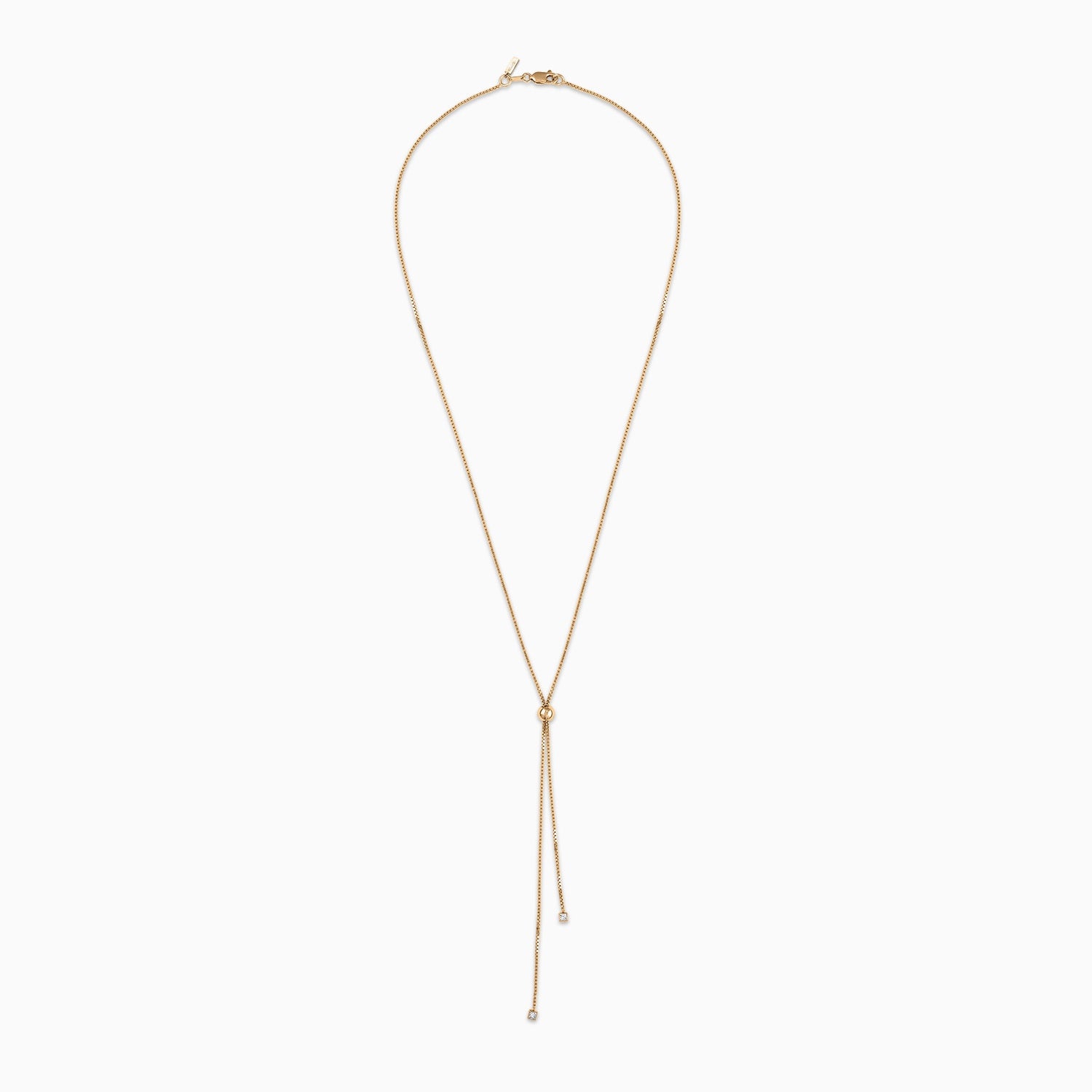 Memento Diamond Drop Necklace in 18K