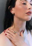 E.M. Diamond Channel Ring