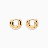 Diamond Channel Hoop in 18K