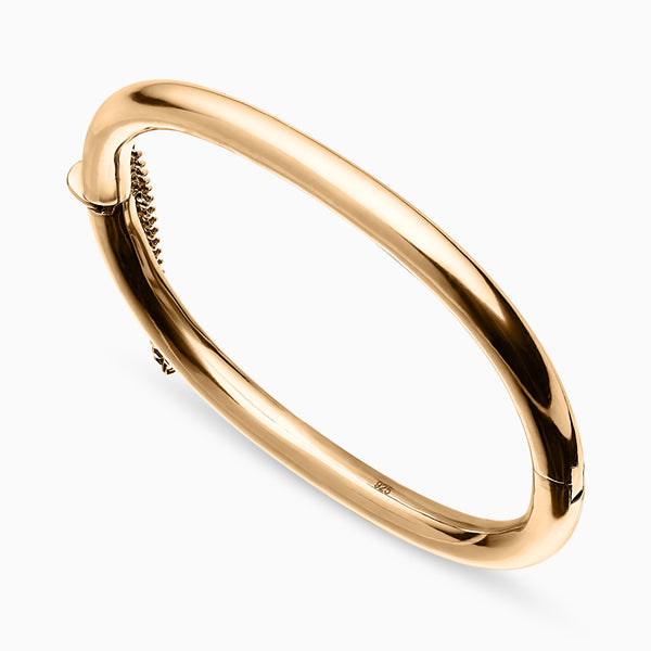 Cascade Oval Hinge Bangle in 18K – MEUCHNER