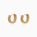 Braided Mini Hoops in 18K