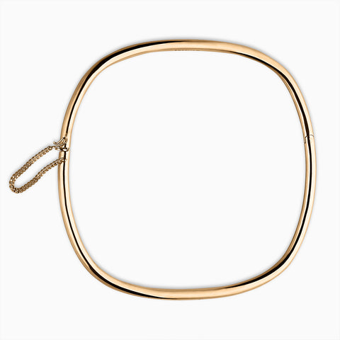 Cascade Oval Hinge Collar in 18K