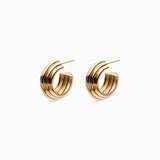 Souvenir Hoops in 18K