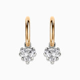 2.0ct Diamond Heart Drop Hoops