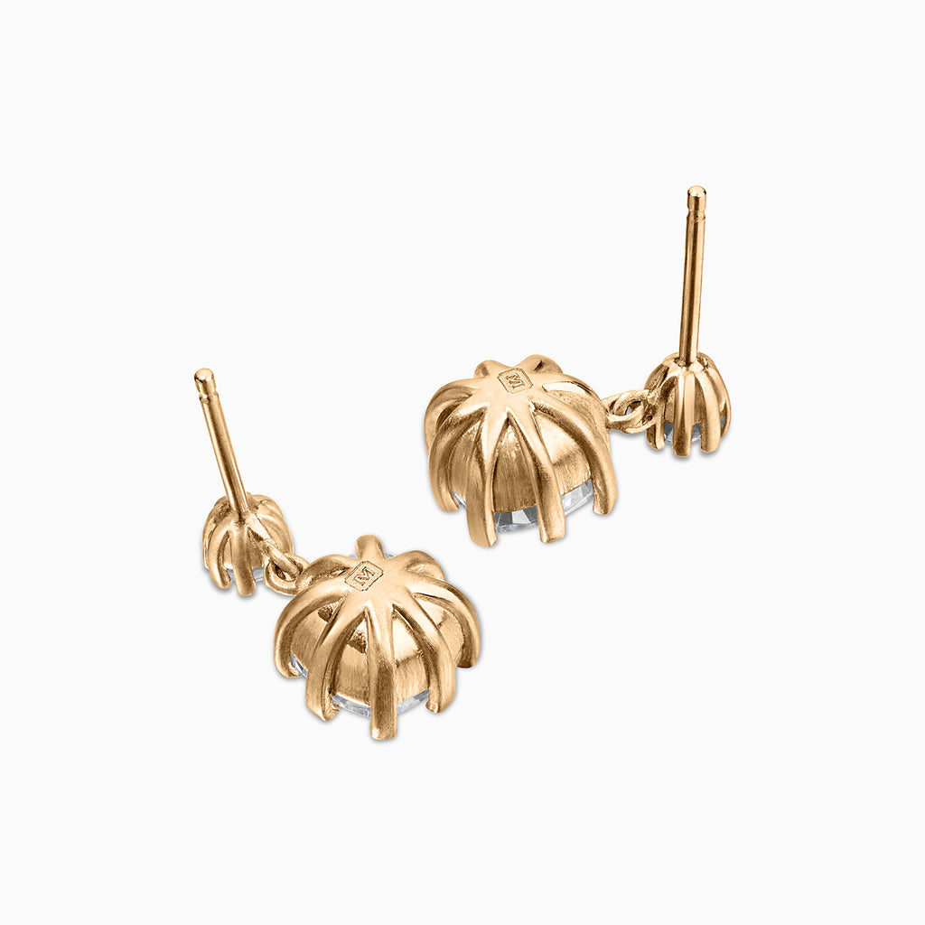 Diamond Relic Dual Drop Earrings