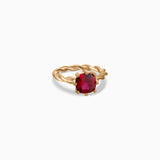 Cushion Cut 2ct Union Ruby Ring