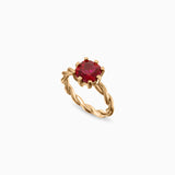 Cushion Cut 2ct Union Ruby Ring