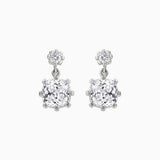Diamond Relic Dual Drop Earrings