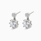 Diamond Relic Dual Drop Earrings