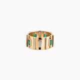 Aura Emerald + Diamond Cigar Band