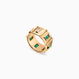 Aura Emerald + Diamond Cigar Band