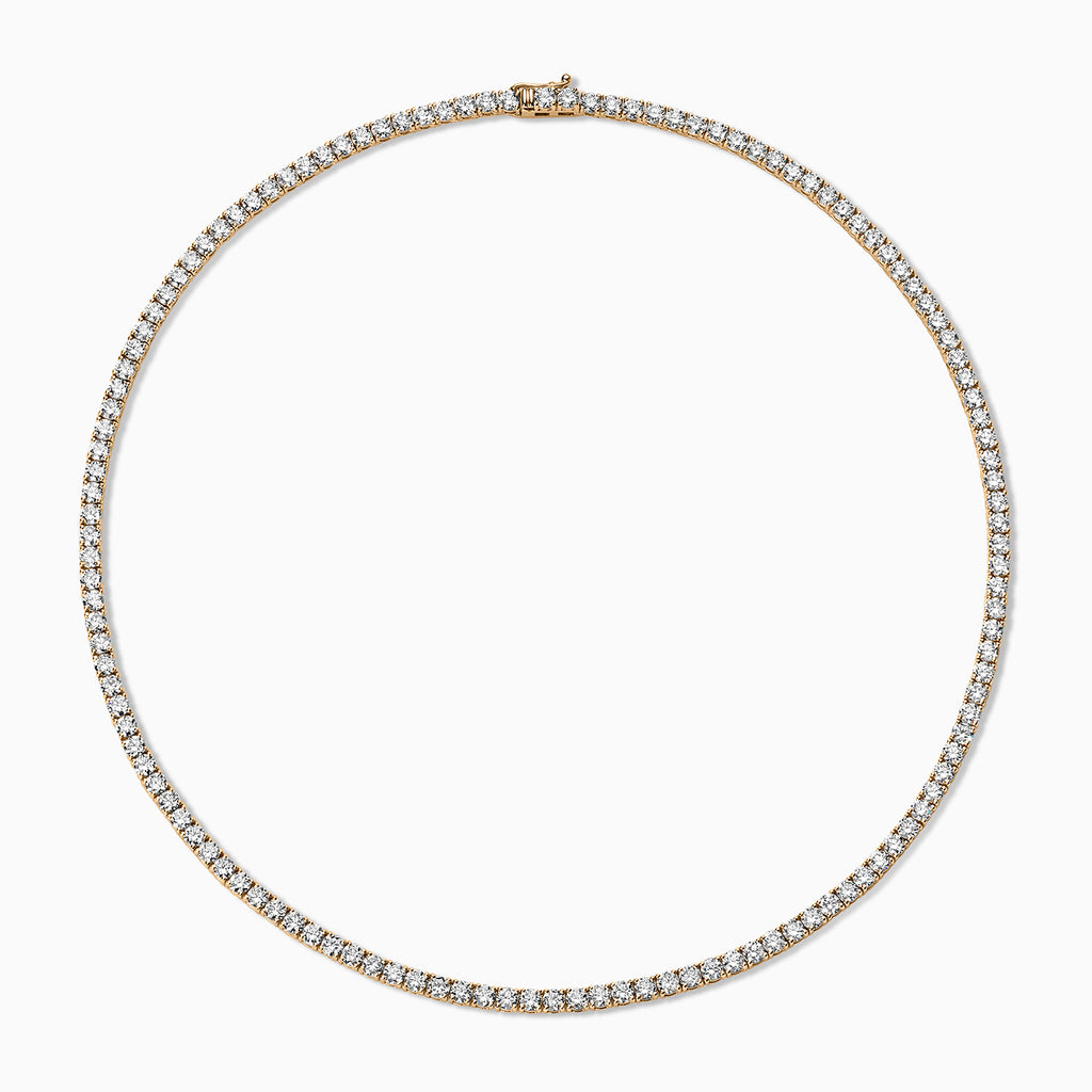 Meuchner Tennis Necklace in 18K White Gold