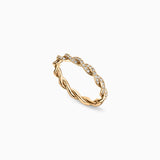 Union Diamond Band in 18K Yellow