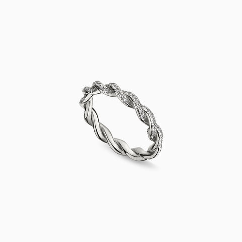 Union Diamond band in 18K White