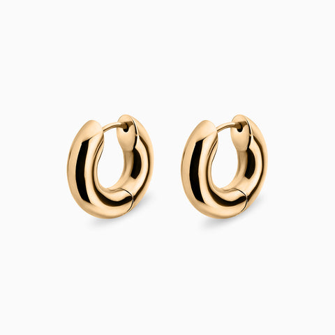E.M. Large Hoops in 18K