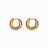 E.M. Large Hoops in 18K