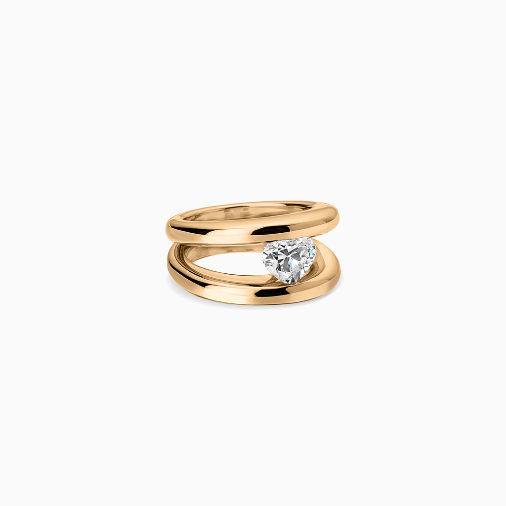 Nina Ring 2.0 with Heart Diamond