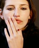 Cushion Cut 2ct Union Ruby Ring