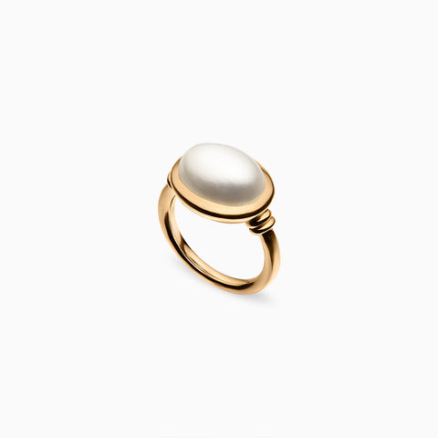 Token Ivory Mabe Pearl Ring in 18K